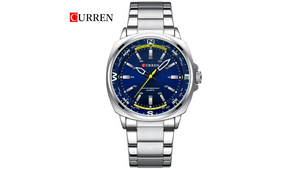 Reloj Curren 8455 Plateado - Metálico de Hombre
