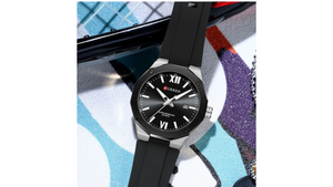 Reloj Curren 8465 Plateado/Negro - Plástico de Hombre