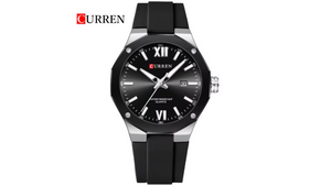 Reloj Curren 8465 Plateado/Negro - Plástico de Hombre