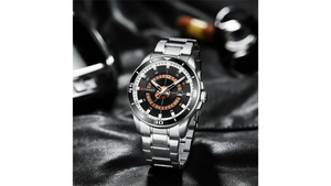 Reloj Curren 8359 Plateado/Negro - Metálico de Hombre