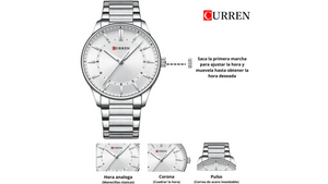 Reloj Curren 8430 Plateado - Metálico de Hombre