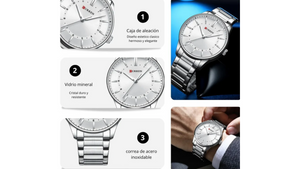 Reloj Curren 8430 Plateado - Metálico de Hombre