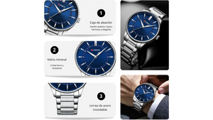 Reloj Curren 8430 Plateado - Metálico de Hombre