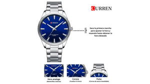 Reloj Curren 8425 Plateado - Metálico de Hombre