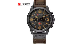 Reloj Curren 8314 Café Oscuro/Negro - Cuero de Hombre