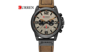 Reloj Curren 8314 Café/Negro - Cuero de Hombre