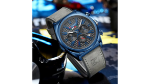 Reloj Curren 8392 Azul/Gris - Cuero de Hombre