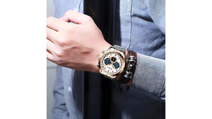 Reloj Curren 8355 Plateado/Oro Rosa - Metálico de Hombre