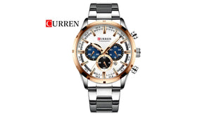 Reloj Curren 8355 Plateado/Oro Rosa - Metálico de Hombre