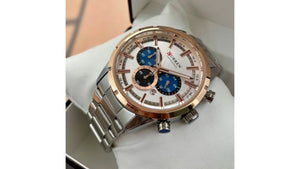 Reloj Curren 8355 Plateado/Oro Rosa - Metálico de Hombre
