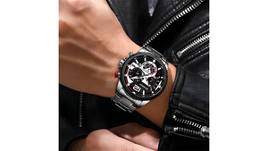 Reloj Curren 8395 Plateado/Negro - Metálico de Hombre