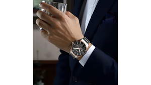 Reloj Curren 8435 Plateado/Oro Rosa - Metálico de Hombre