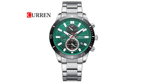 Reloj Curren 8417 Plateado/Negro - Metalico de Hombre
