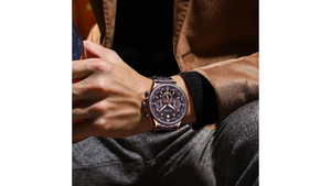 Reloj Curren 8399 Marrón/Oro Rosa - Metálico de Hombre