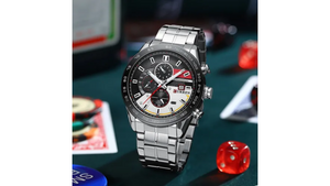 Reloj Curren 8410 Plateado/Negro - Metálico de Hombre