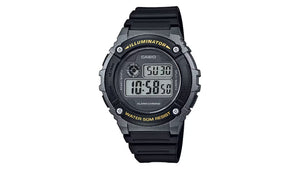Reloj Casio W - 216H - 1B Plástico de Hombre