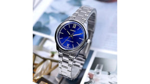 Reloj Casio LTP - V005D - 2B2 - Metálico de Mujer