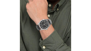 Reloj Casio MTP - V001L - 1B - Cuero de Hombre