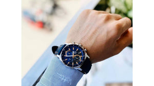 Reloj Casio Edifice - EFV - 600L - 2A - Cuero de Hombre