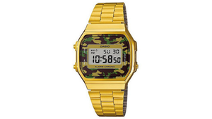 Reloj Casio A168WEGC - 3D Metálico de Mujer