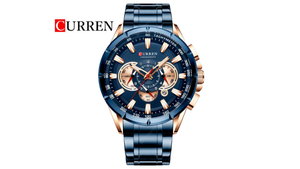 Reloj Curren 8363 Azul/Oro rosa - Metálico de Hombre