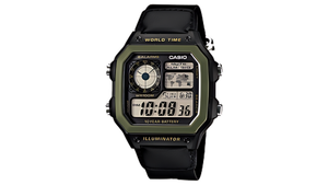 Reloj Casio AE - 1200WHB - 1B Tela sintética de Hombre