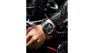 Reloj Curren 8402 Plateado/Negro - Metálico de Hombre