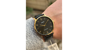 Reloj Casio MTP - VT01GL - 1B2 Cuero de Hombre