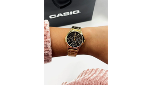 Reloj Casio LTP - V300G - 1A Metálico de Mujer