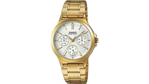 Reloj Casio LTP - V300G - 7A Metálico de Mujer