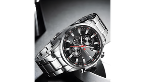 Reloj Curren 8351 Plateado/Negro - Metálico de Hombre