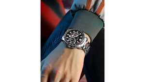 Reloj Curren 8418 Plateado/Negro - Metálico de Hombre