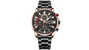 Reloj Curren 8415 Negro Pavonado/Oro Rosa - Metalico de Hombre