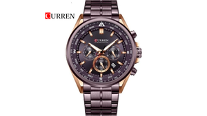 Reloj Curren 8399 Morado/Oro Rosa - Metálico de Hombre