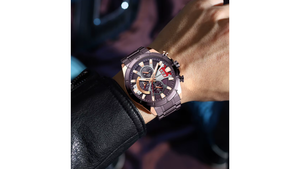 Reloj Curren 8401 Morado/Oro Rosa - Metálico de Hombre