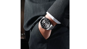 Reloj Curren 8360 Plateado - Bisel Negro Metalico de Hombre
