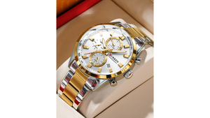 Reloj Curren 8445 Dorado/Plateado/Blanco - Metálico de Hombre