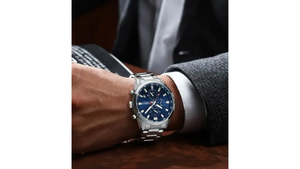 Reloj Curren 8445 Plateado/Azul - Metálico de Hombre