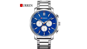 Reloj Curren 8315 Plateado/Azul - Metálico de Hombre