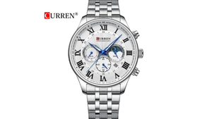Reloj Curren 8427 Plateado/Blanco - Metálico de Hombre