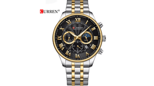 Reloj Curren 8427 Plateado/Dorado/Negro - Metálico de Hombre