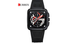 Reloj Curren 8461 Negro - Silicona de Hombre