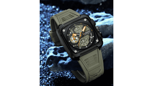 Reloj Curren 8461 Verde/Negro - Silicona de Hombre