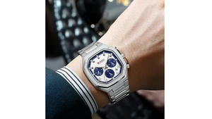 Reloj Curren 8459 Fondo Blanco/Azul Metalico de Hombre