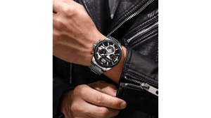 Reloj Curren 8395 Plateado/Negro - Metálico de Hombre