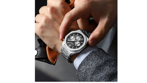 Reloj Curren 8440 Plateado/Negro - Metálico de Hombre