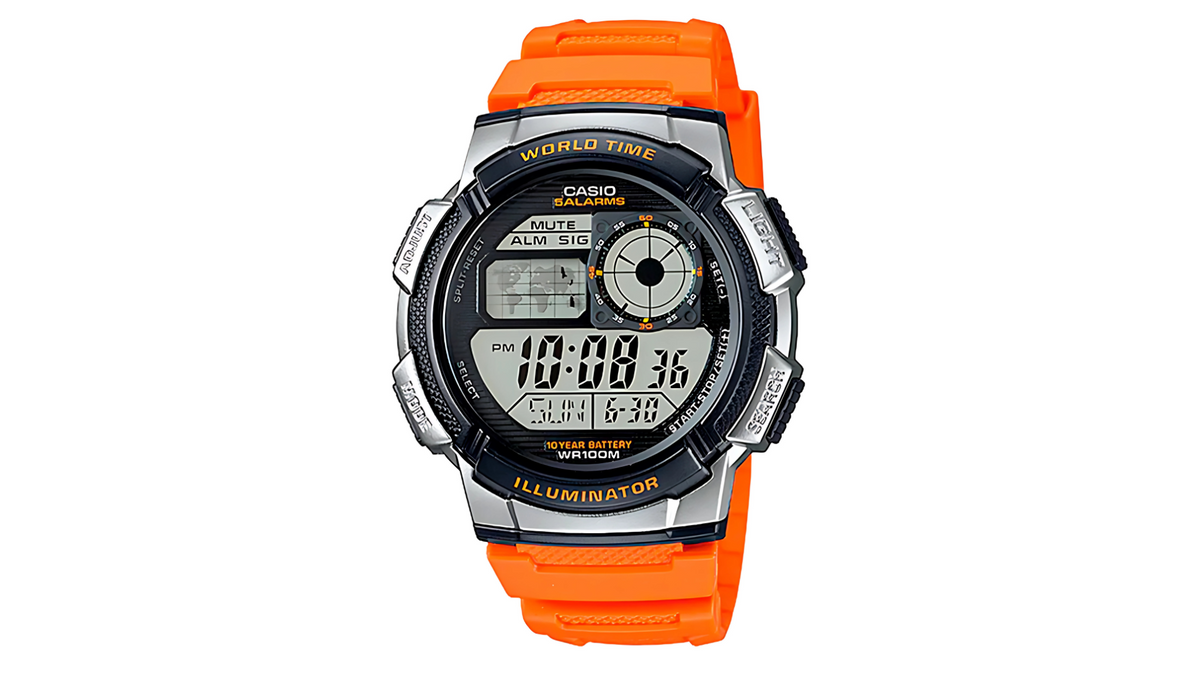 Reloj Casio AE - 100W - 4B Plástico de Hombre