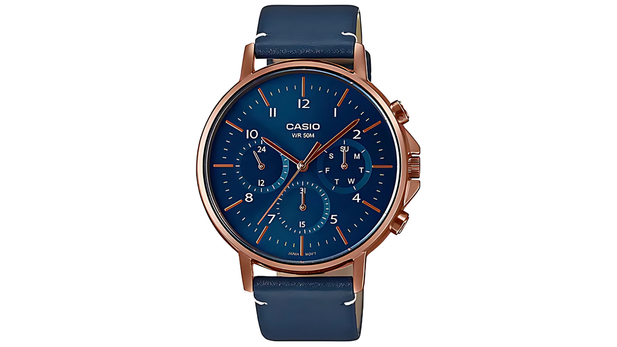 Reloj Casio MTP - E321RL - 2A Cuero de Hombre