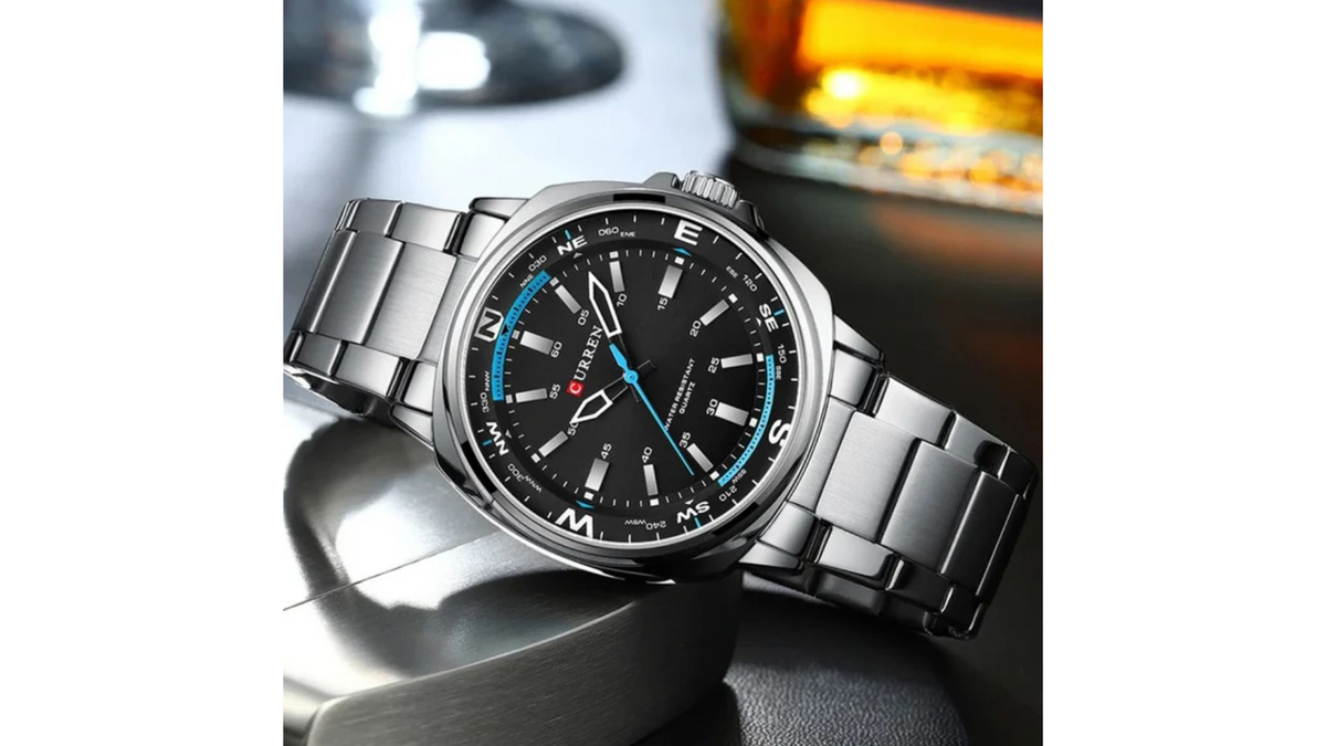 Reloj Curren 8455 Plateado - Metálico de Hombre
