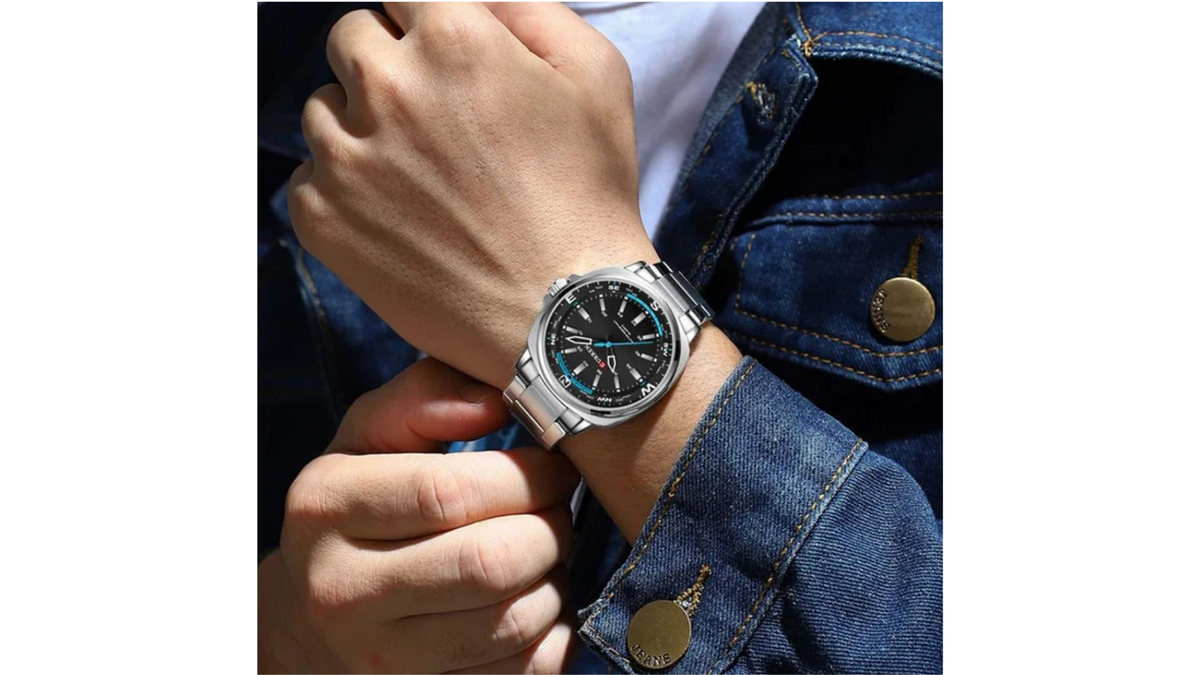 Reloj Curren 8455 Plateado - Metálico de Hombre